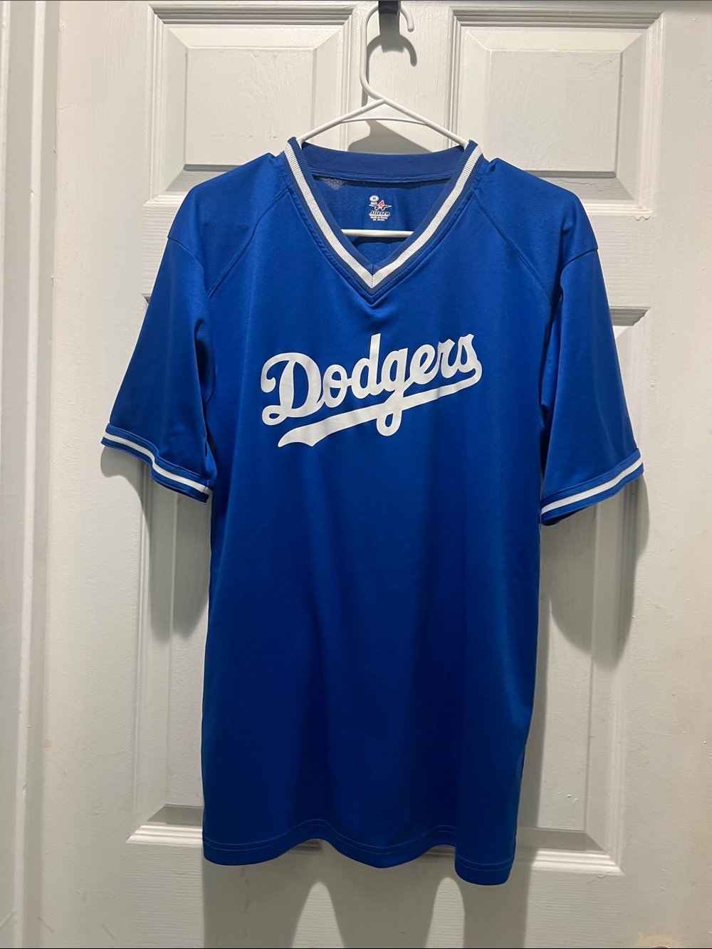 Los Angeles Dodgers Blue V-Neck Jersey Shirt